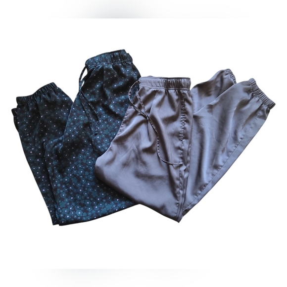 Uniqlo Satin Relaxed Drape Jogger Pants 2 Sets ~Small - Picture 1 of 7